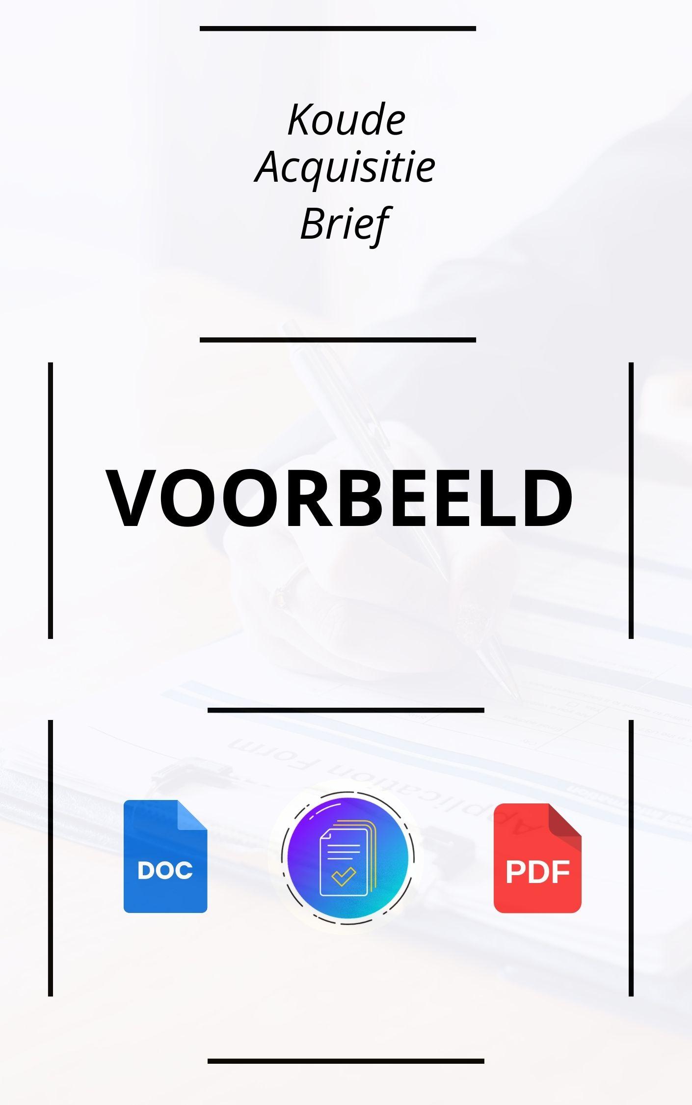 Koude Acquisitie Brief